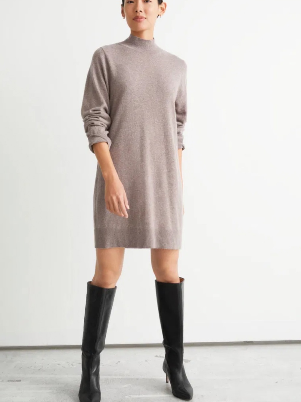 & OTHER STORIES CASHMERE MINI DRESS